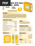 01b- Aislador Pt100-RTD (Salida 0-10V, 4-20mA)