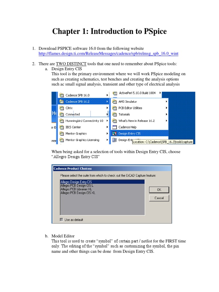 Pspice Tutorial Pdf | PSpice Tutorial – DXCF
