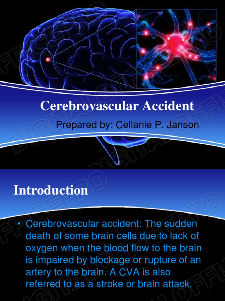 Cerebrovascular Accident Ppt Stroke Spinal Cord