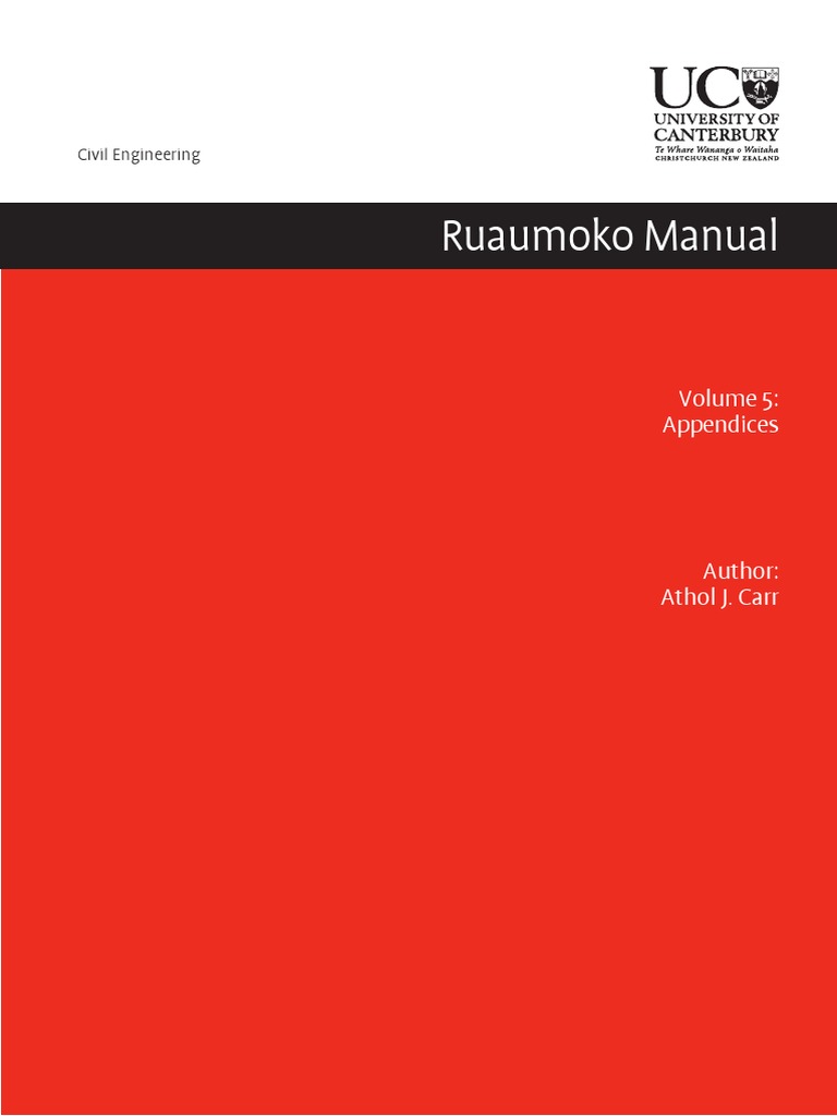 Ruaumoko Manual | PDF | Yield (Engineering) | Hysteresis