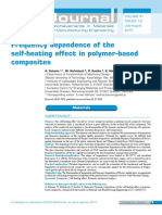 Frequency Dependence of The Self-Heating Effect in Polymer-Based Composites