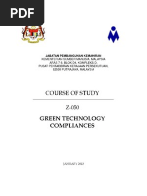 B. Z-050 Green Technology Compliances PDF  PDF  Waste Management 