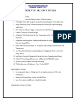2012 - 2013 Ieee - Vlsi - DSP - Project - Titles PDF