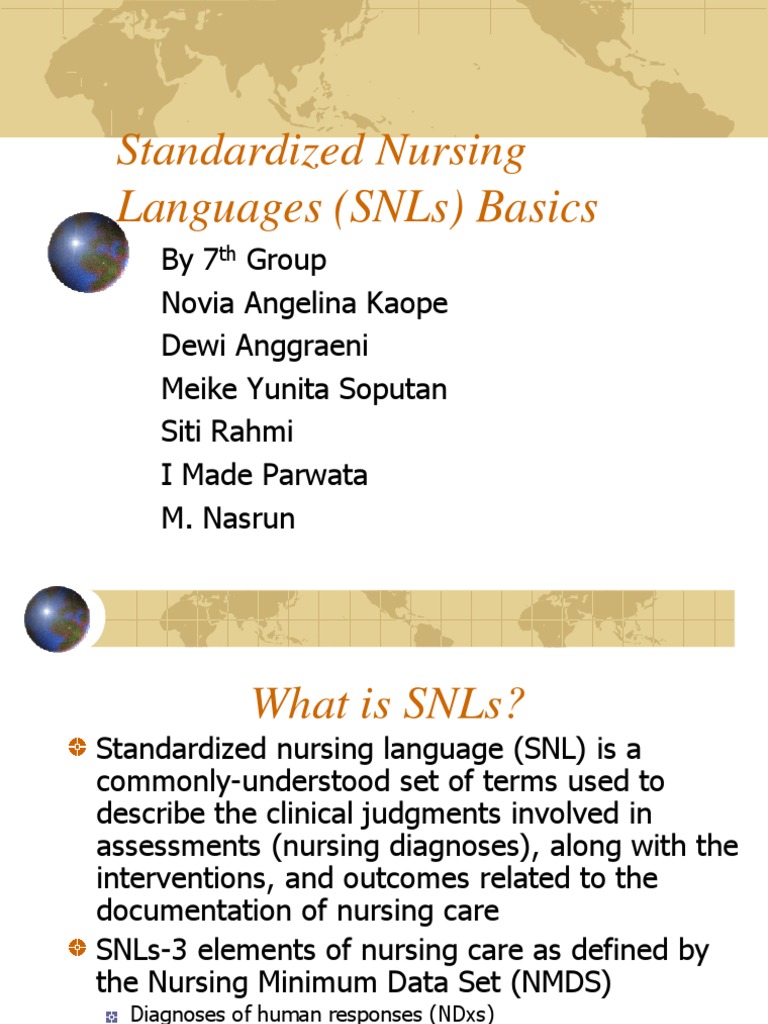 Benefits of Standardized Nursing Language | PDF | Social Support | Nursing