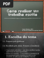 Como Fazer Trabalho Escrito