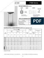 Photoconductive Cell: VT900 Series