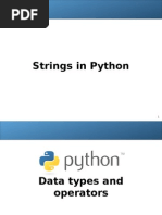 Python - Data type, String, Operators