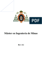 Propuesta de Máster en Ingeniería de Minas