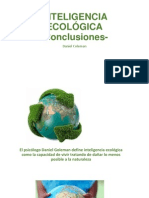 INTELIGENCIA ECOLÓGICA Conclusiones