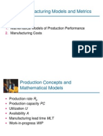 MM 323 MAN SYS 2012 FALL 3 Manufacturing Performance Measures