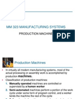 MM 323 MAN SYS 2012 FALL 5 Single Production Machines