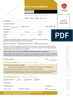 Application For Assessment of Eligibility For Membership: Personal Details