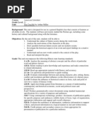 The Crucible Act Three Standards Focus IRONY