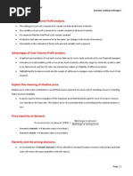 ACCA F5 - Part B - Decision-Making Techniques