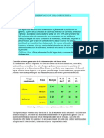 La Alimentacion Del Deportista