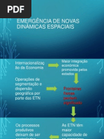 Dinamicas Espaciais num mundo globalizado