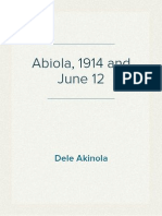 Abiola, 1914 and June 12