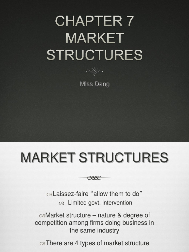 Overview of Market Structures | PDF | Monopoly | Oligopoly