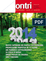 Rivista Incontri - Mese di Gennaio 2014