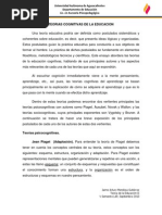 Teorias Cognitivas de La Educacion