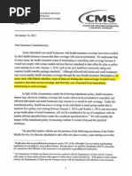 Download CMS letter on Obamacare Nov-14-2013pdf by DailyMailcom SN184250678 doc pdf