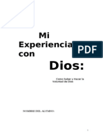 Mi Experiencia Con Dios Resumido