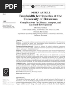 Download Bandwidth Bottleneck at University of Botswana by Ahmad Fakhrurrazi MK SN18428593 doc pdf