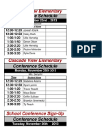 Final Copy of Conference Schedule