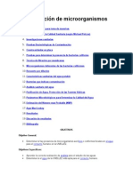 Determinación de Microorganismos