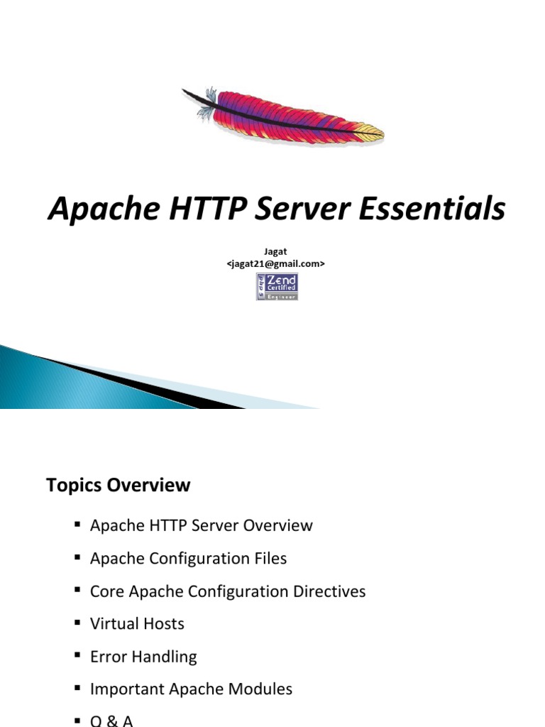 Apache Server Essentials Tutorial PDF Apache Http