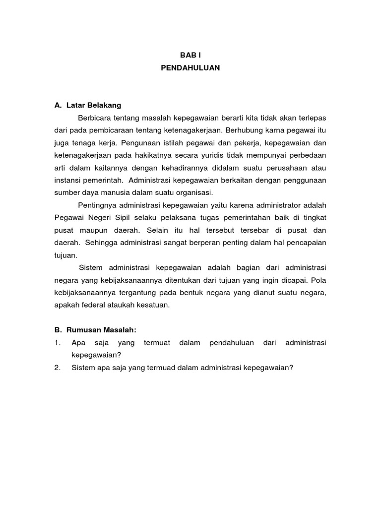 Administrasi Kepegawaian