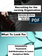 Recruiting For The Learning Organization