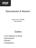 Epicurean & Stoics