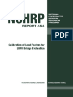 Calibration of Load Factor For LRFR Load Evaluation