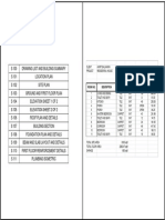 Drawing List and Building Summary S 100: Residence For Mr. Amrit Balkaran