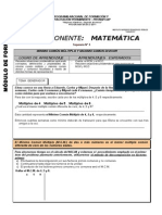 ITEM 31 S   -   COMPONENTE MATEMATICA-SEPARATA Nº 05    -  GRUPO A