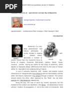 Maxwell's Field as Operational Concept