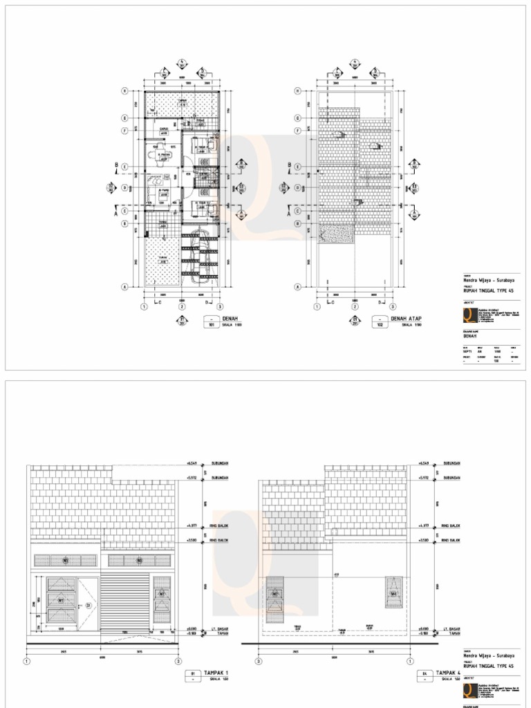 Desain Rumah Type 45