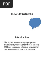 PLSQL Introduction Final