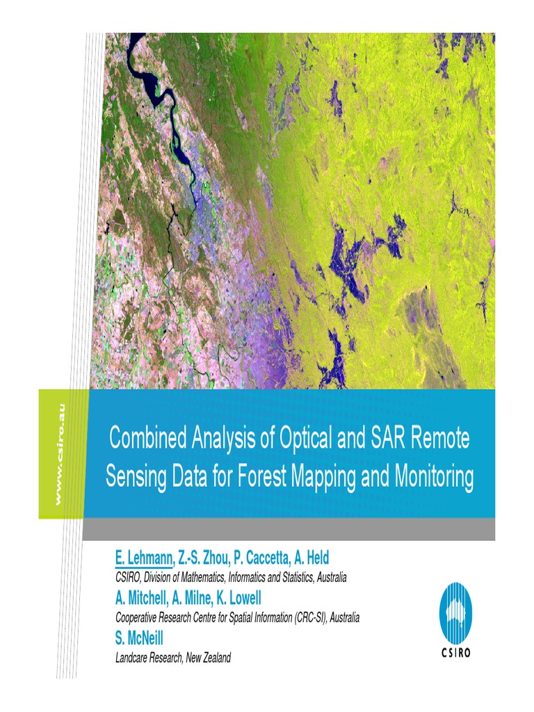 Combined Analysis of Optical and SAR Remote Sensing Data | PDF | Remote ...
