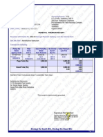 Renewal Premium Receipt: Collecting Branch: E-Mail: Phone: Transaction No.: Date (Time) : Servicing Branch