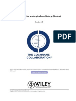 Steroids For Acute Spinal Cord Injury (Review) : Bracken MB