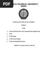 VLSI M.Tech Syllabus