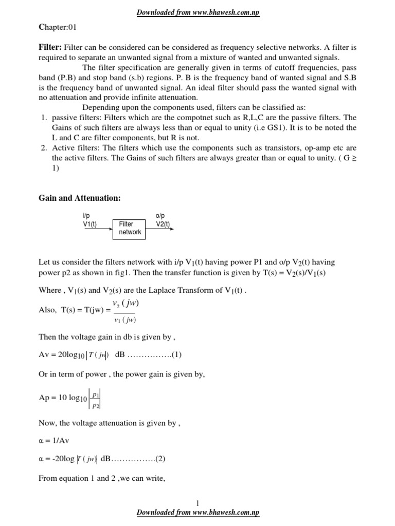 Active Filter Circuit Analysis | PDF | Filter (Signal Processing) | Low ...