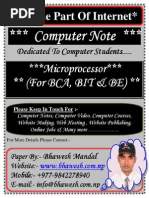 Microprocessor For Bca Bit Be