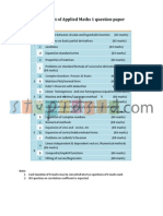 Blue Print of Applied Maths 1 Question Paper: Complex Numbers-Powers & Roots