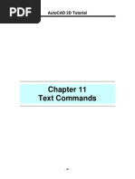 Text Commands: Autocad 2D Tutorial