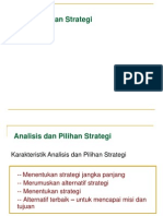 Analisis Dan Pilihan Strategi