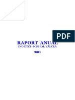 Raport Anual: Inc-Dtci - Icsi Rm. Vâlcea