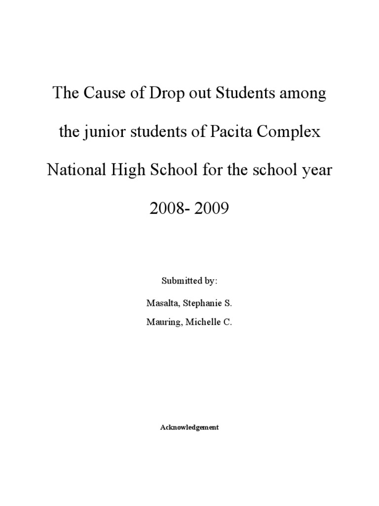 High school students research paper